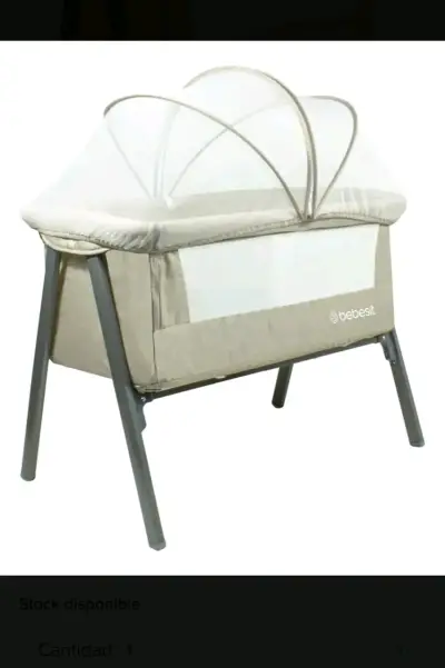Cuna colecho Bebesit con mosquitero beige - miniatura 2