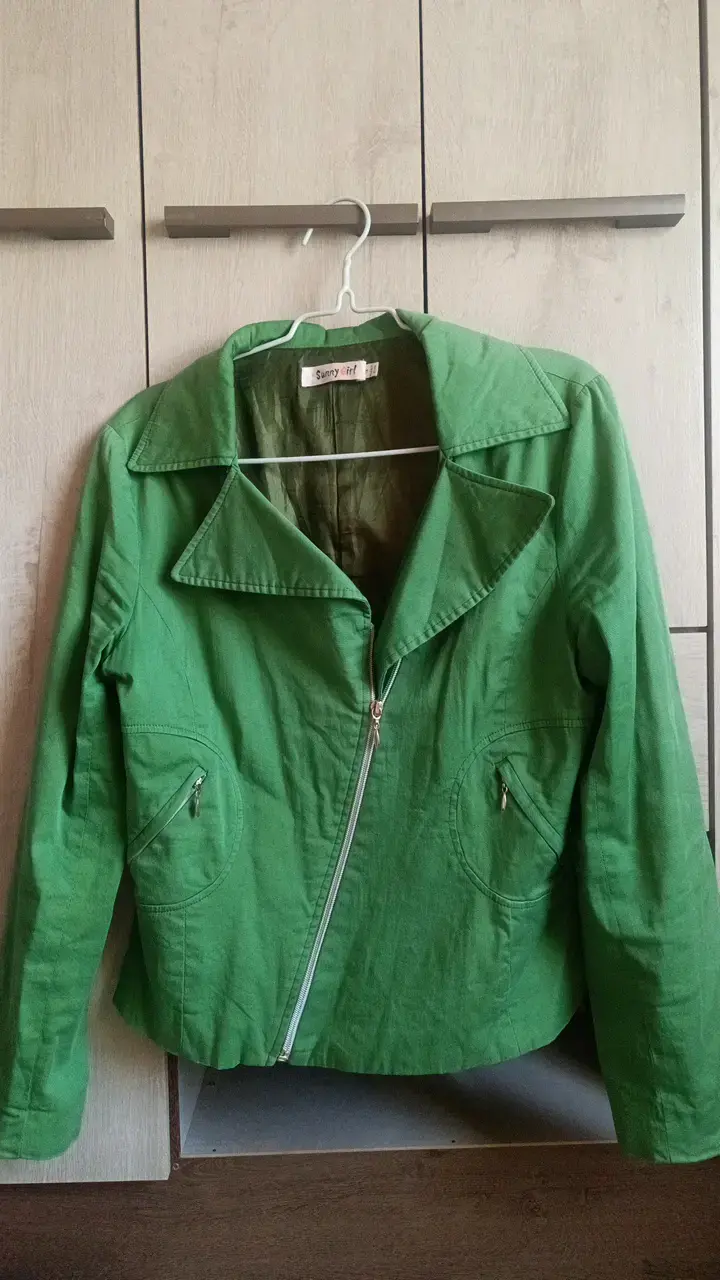 Chaqueta verde mujer Sunny Girl con cierre - 1