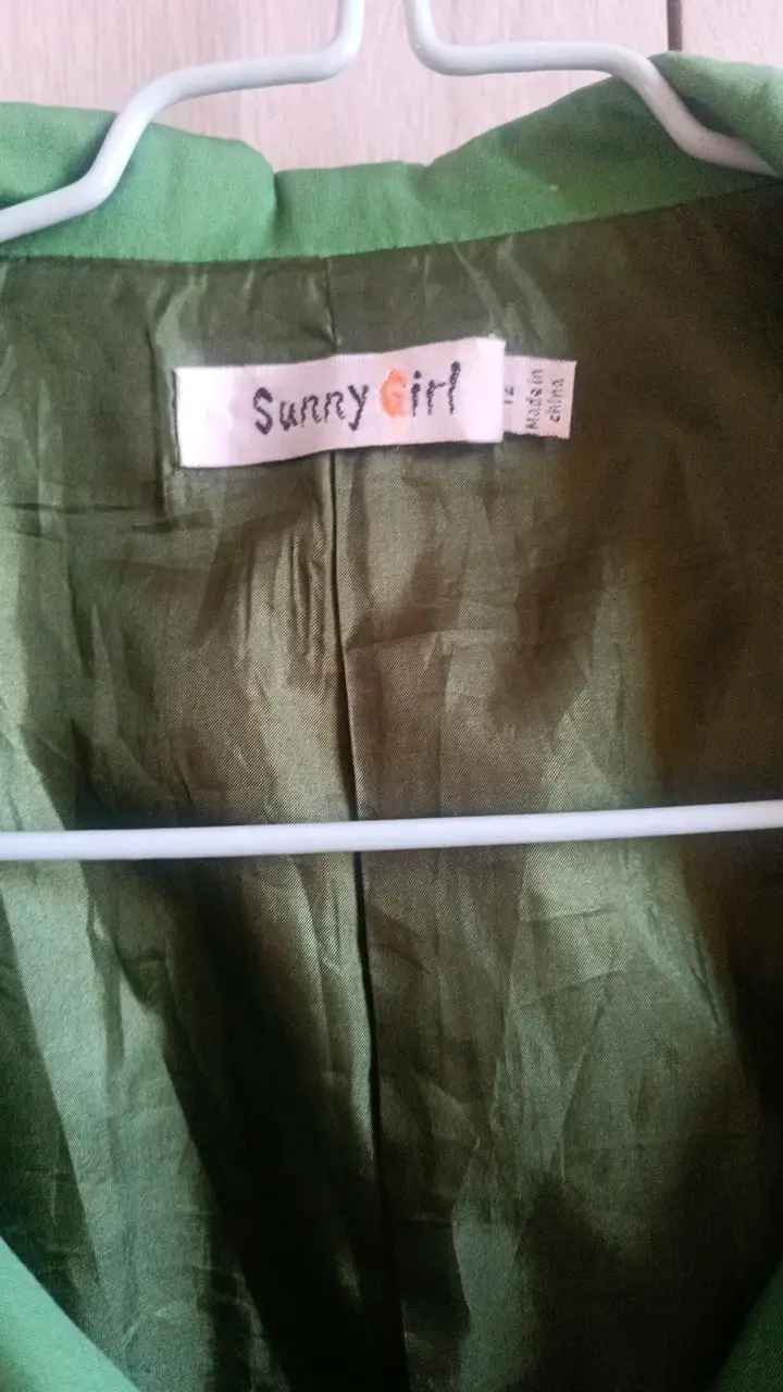 Chaqueta verde mujer Sunny Girl con cierre - 2