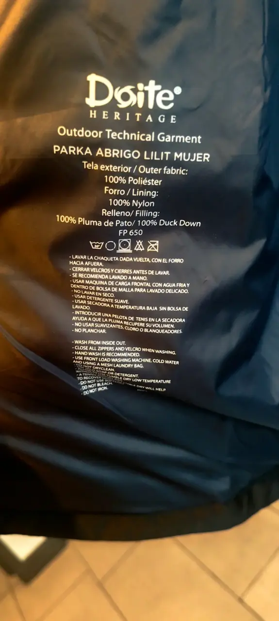 Parka negra Doite Heritage para mujer - 4