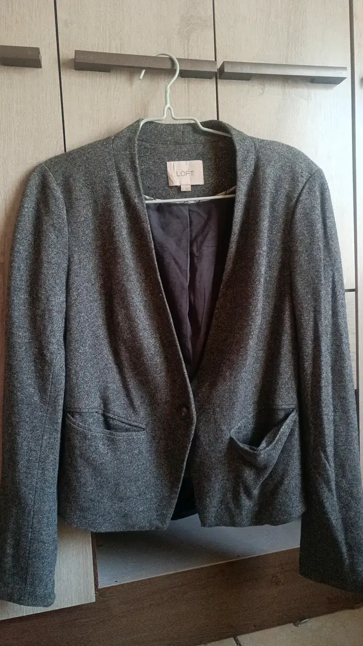 Blazer gris para mujer Loft talla 6 - 1