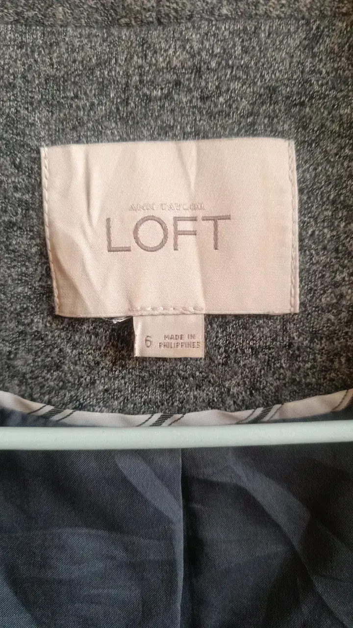 Blazer gris para mujer Loft talla 6 - 2
