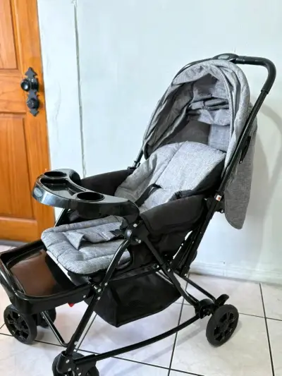 Coche Cuna Balancín Bebesit SX Gris - miniatura 3