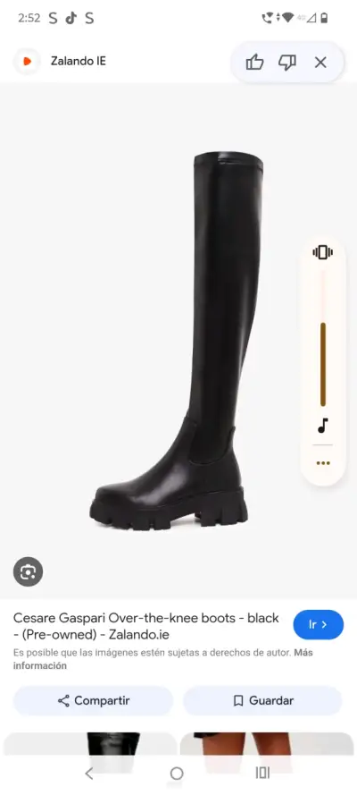 Botas negras sobre la rodilla Cesare Gaspari - miniatura 1