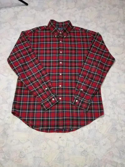 Camisa de cuadros Ralph Lauren roja - miniatura 1