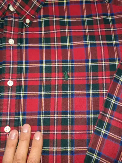 Camisa de cuadros Ralph Lauren roja - miniatura 5
