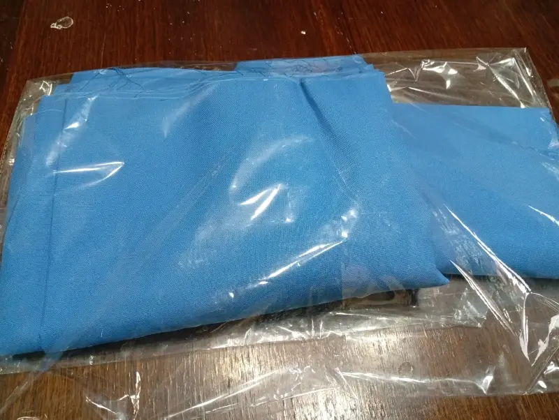 Tela azul para manualidades o confección