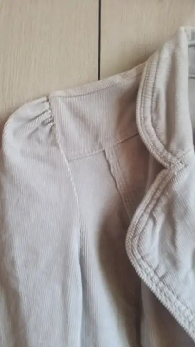 Chaqueta de pana gris Faded Glory para mujer - miniatura 5