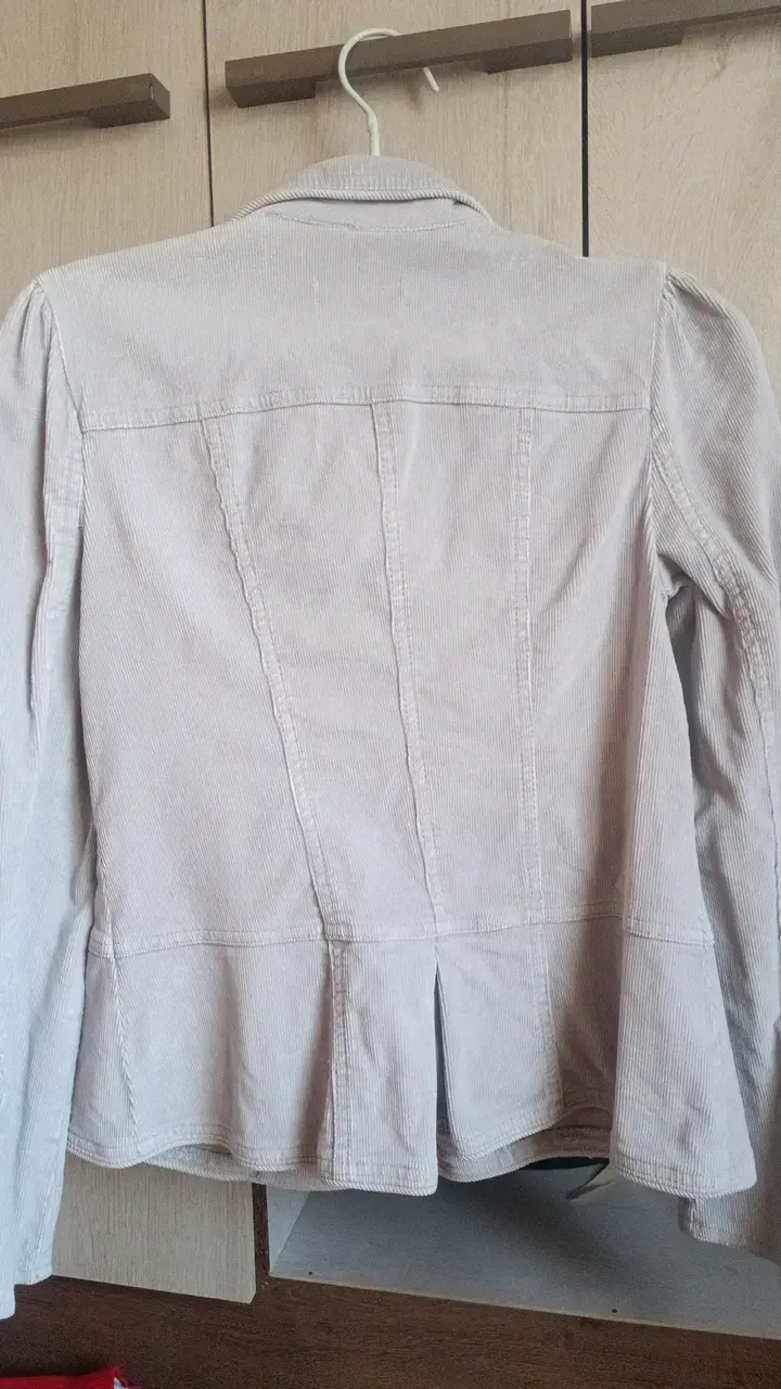 Chaqueta de pana gris Faded Glory para mujer - 6