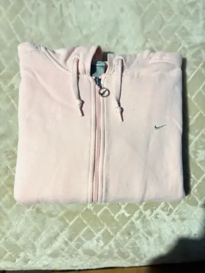 Polerón con capucha Nike rosa para mujer - miniatura 2