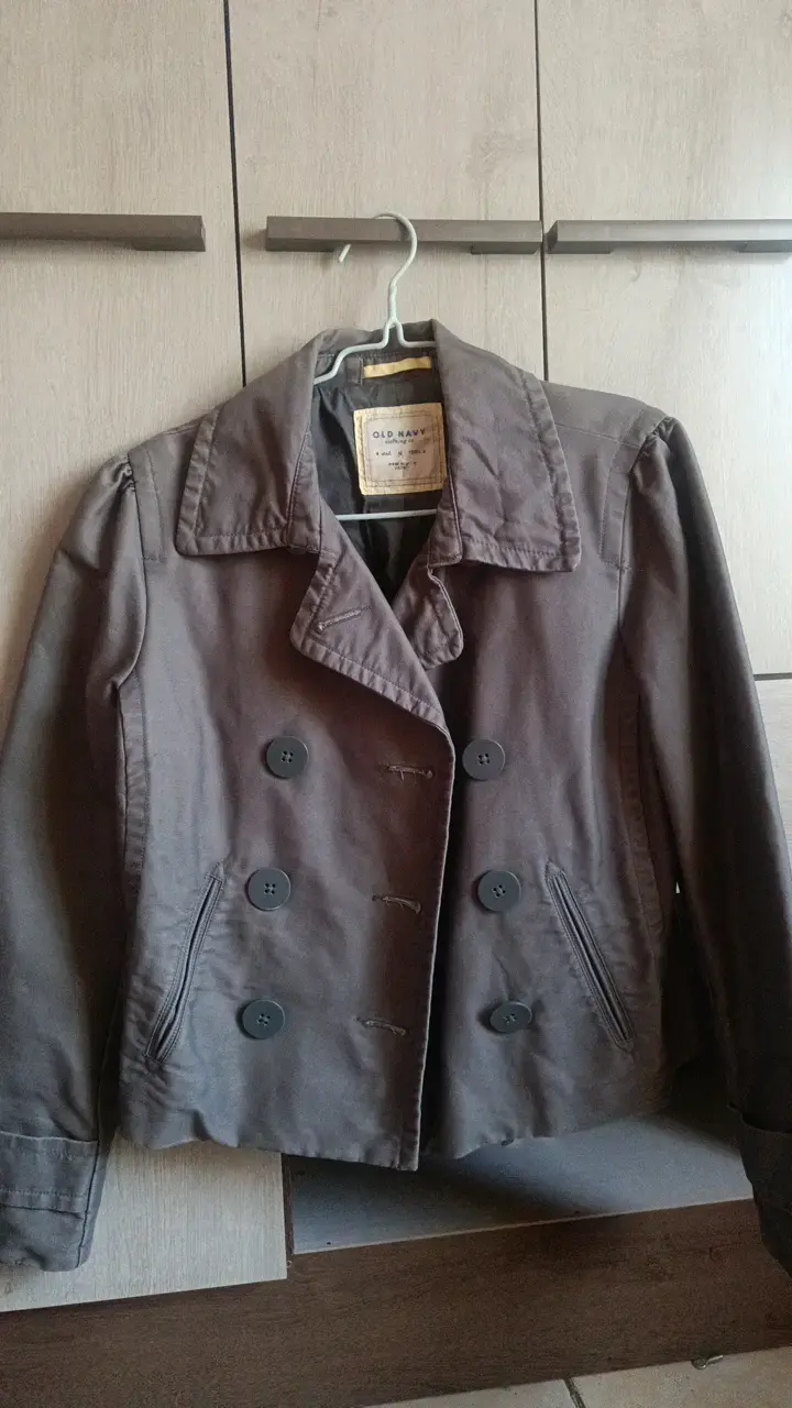 Chaqueta gris doble botonadura Old Navy - 1