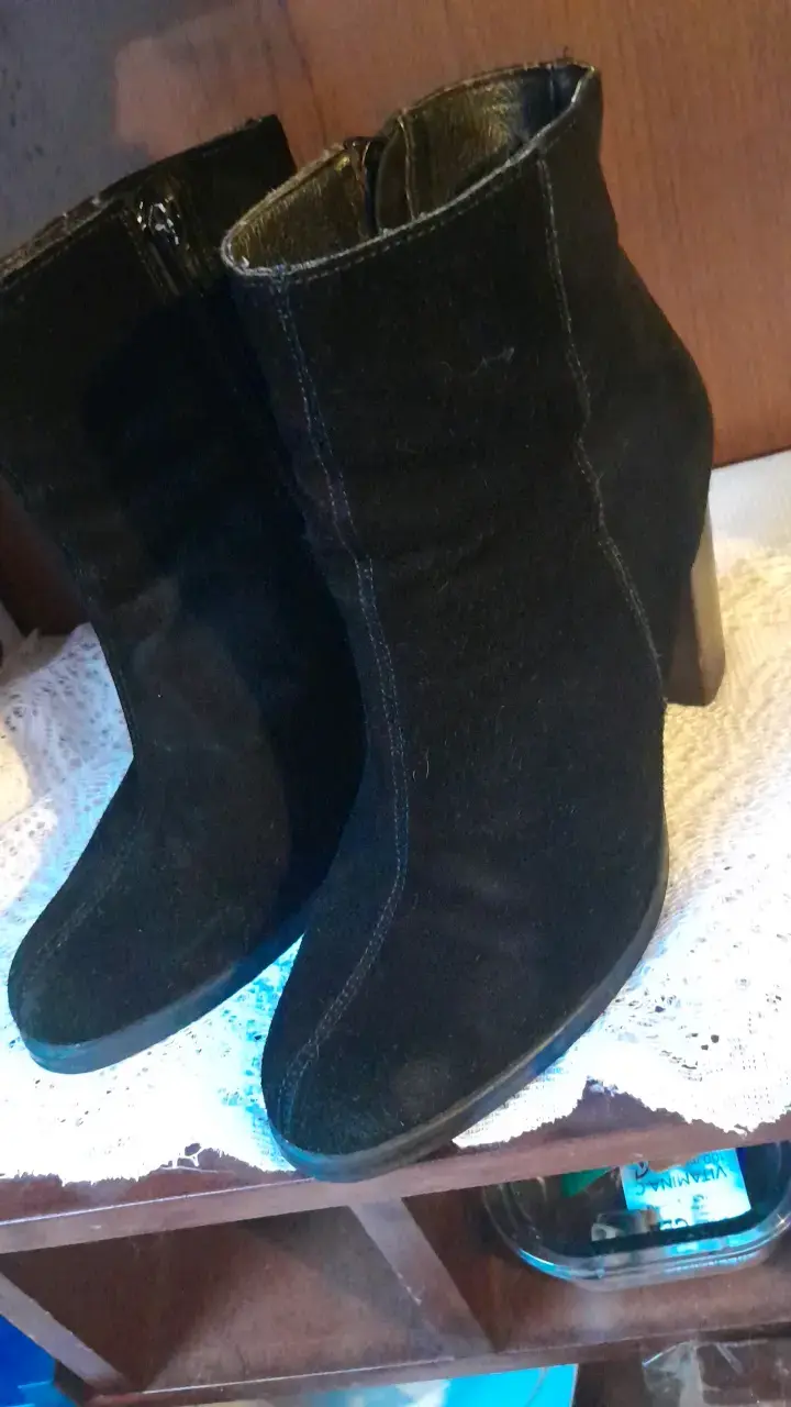 Botines 39 de tacón alto negros para mujer - 1