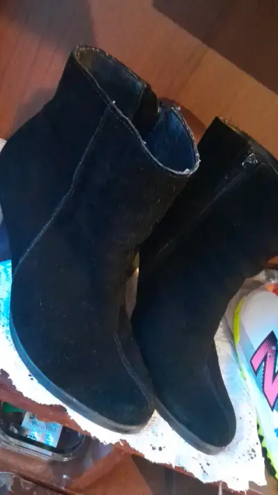 Botines 39 de tacón alto negros para mujer - miniatura 2