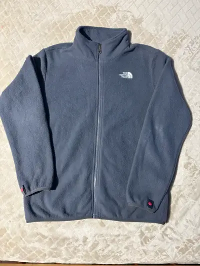 Chaqueta polar gris The North Face para niñas - miniatura 1