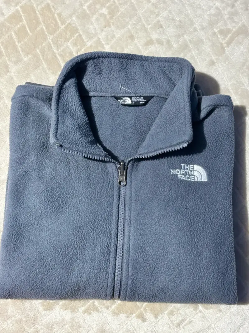 Chaqueta polar gris The North Face para niñas - 2