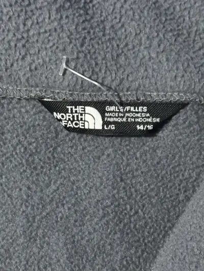 Chaqueta polar gris The North Face para niñas - miniatura 3