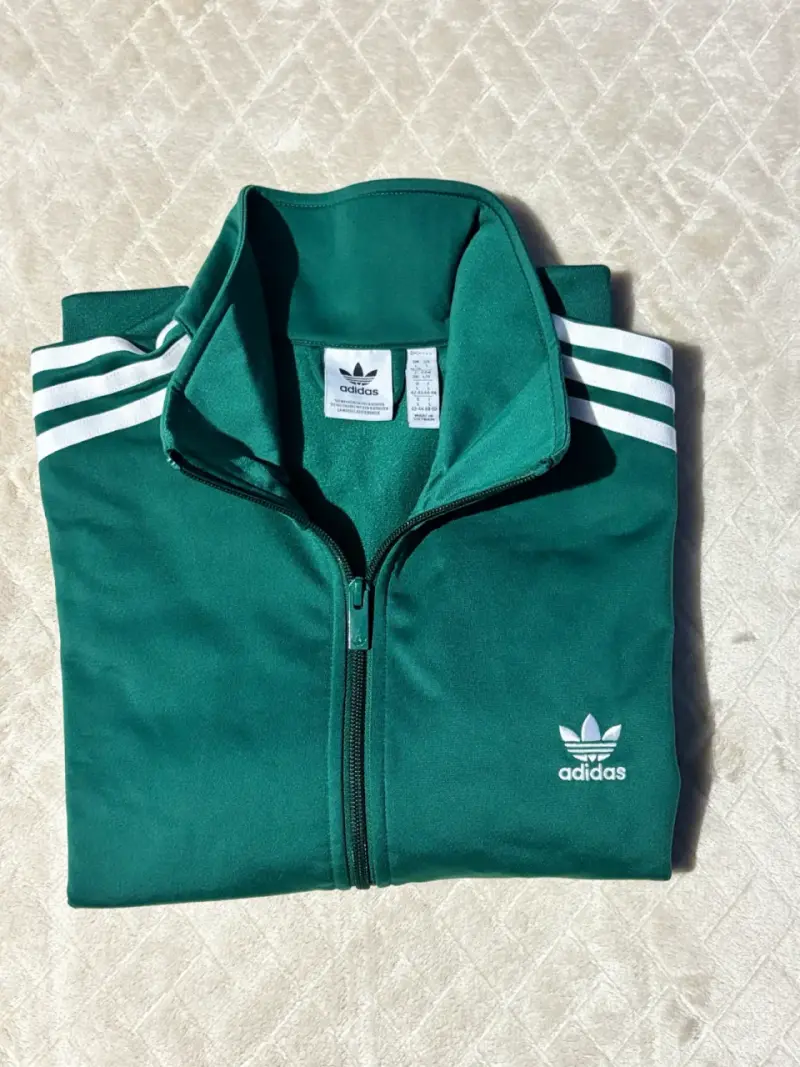Chaqueta deportiva verde Adidas con logo - 2