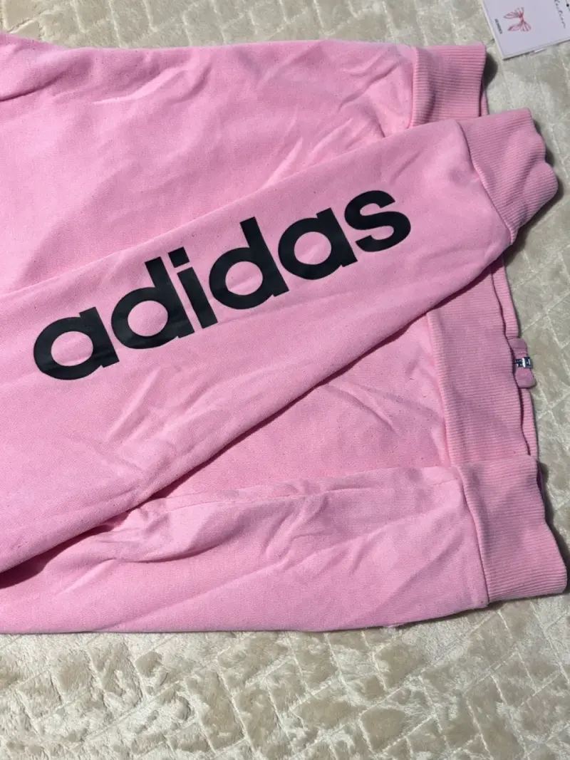 Polerón rosado con capucha Adidas para mujer - 2