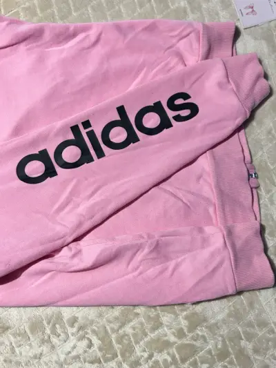 Polerón rosado con capucha Adidas para mujer - miniatura 2