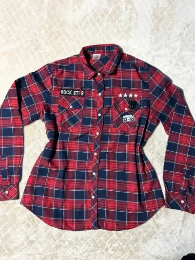 Camisa a cuadros Disney Mickey Mouse Rock Star - miniatura 1