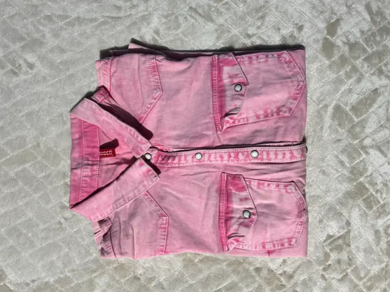 Camisa de mezclilla rosa Divided by H&M - 2