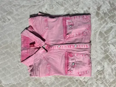 Camisa de mezclilla rosa Divided by H&M - miniatura 2