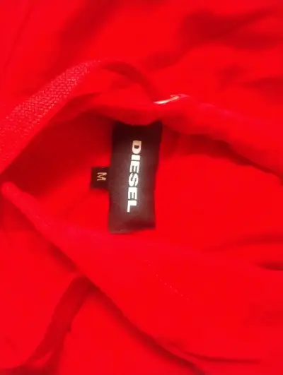 Polerón con capucha rojo Diesel para hombre - miniatura 5