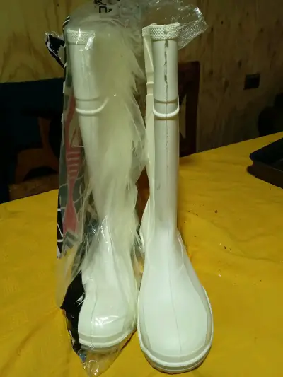 Botas de lluvia blancas para mujer - miniatura 1