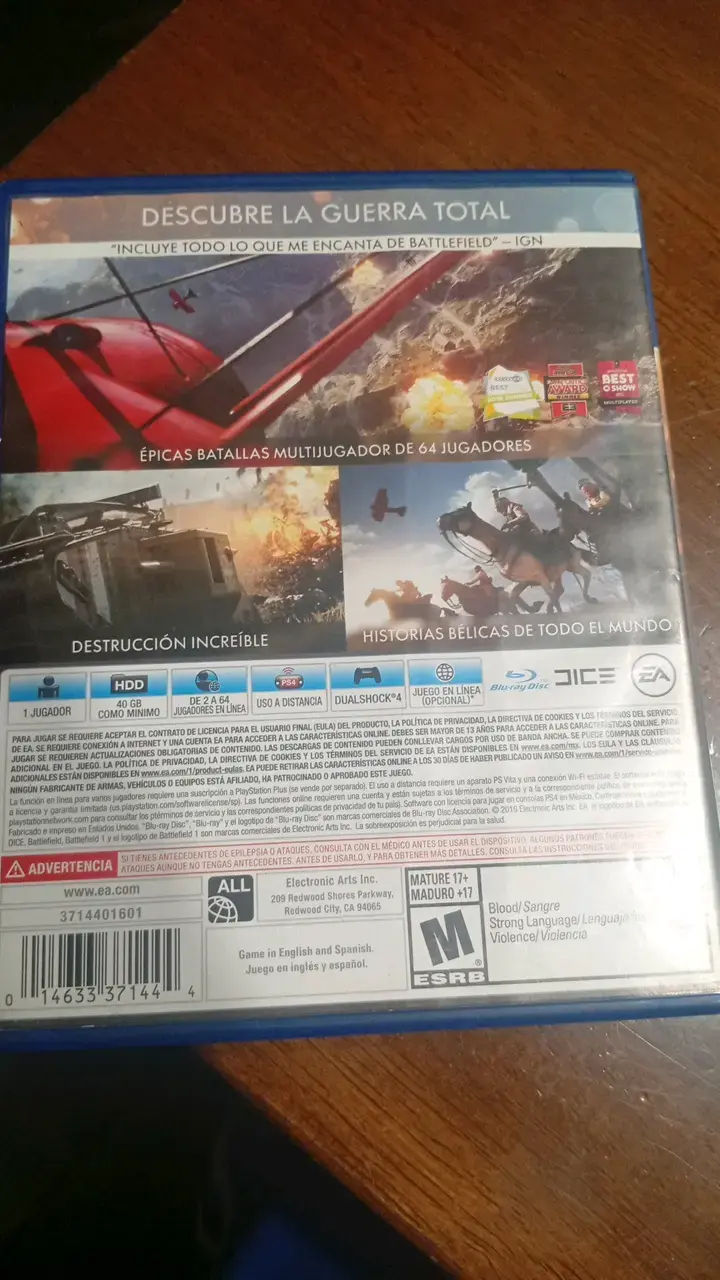 Juego PS4 Battlefield 1 en buen estado - 2
