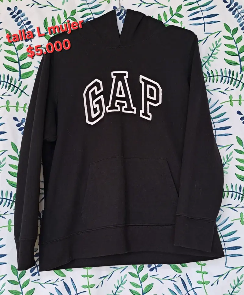Polerón GAP Mujer Talla L Negro y talla S morado - 1