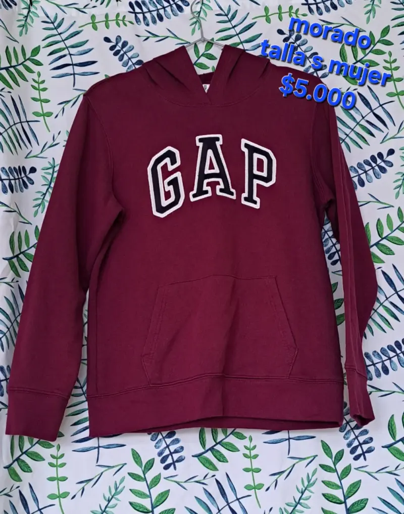 Polerón GAP Mujer Talla L Negro y talla S morado - 2
