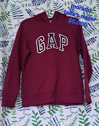 Polerón GAP Mujer Talla L Negro y talla S morado - miniatura 2