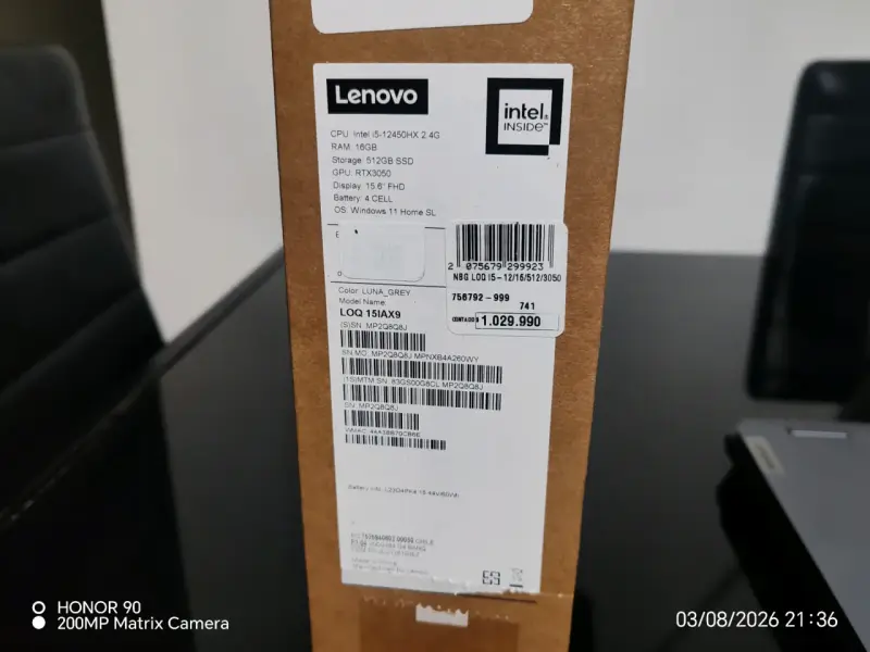 Laptop Lenovo LOOQ i5 16GB RAM 512GB SSD - 3