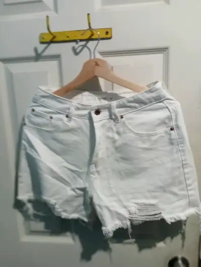 Shorts de mezclilla blancos Redwood - miniatura 1