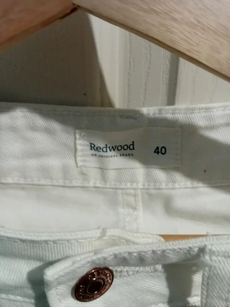 Shorts de mezclilla blancos Redwood - 2
