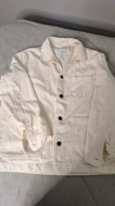 Chaqueta de pana blanca H&M para hombre - miniatura 1