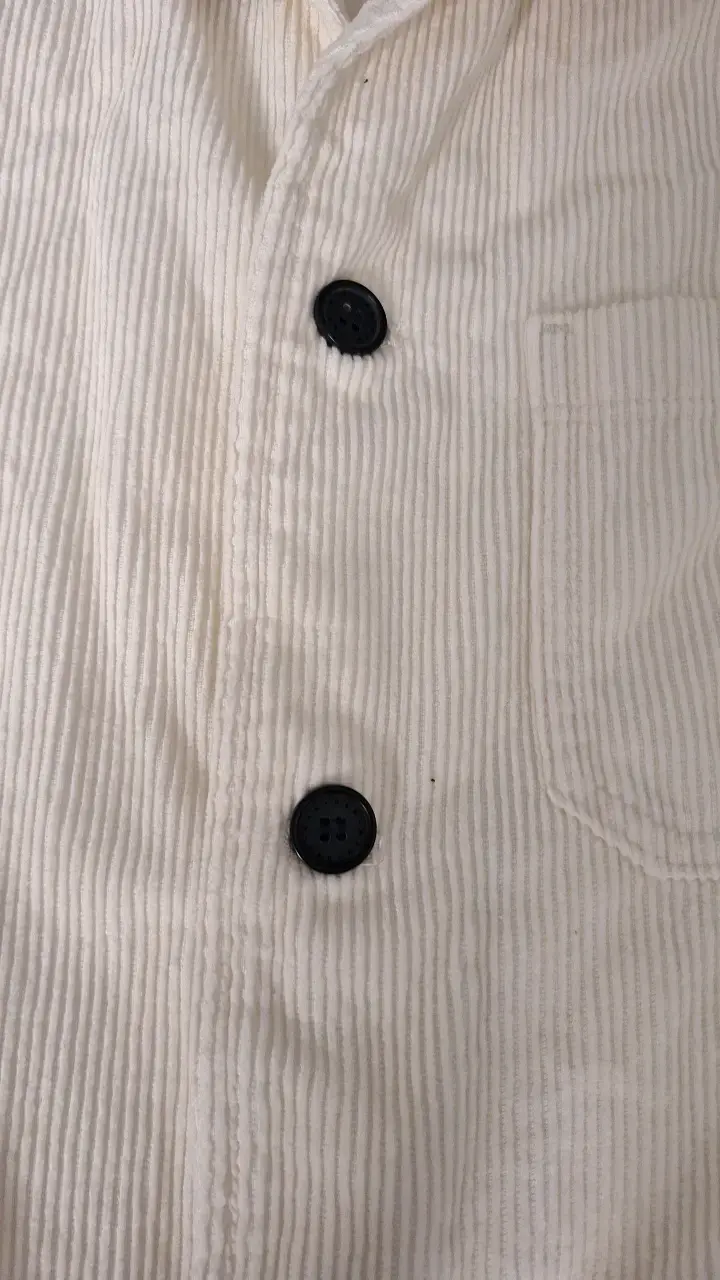 Chaqueta de pana blanca H&M para hombre - 4