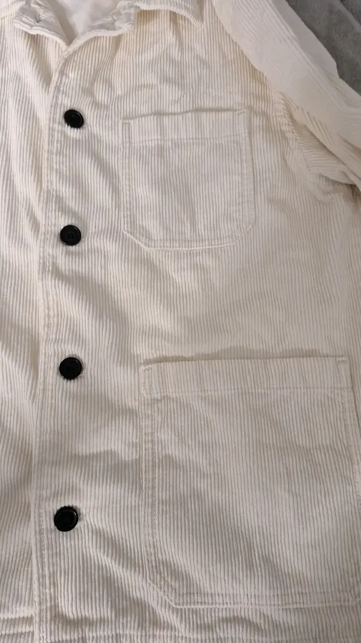 Chaqueta de pana blanca H&M para hombre - 5