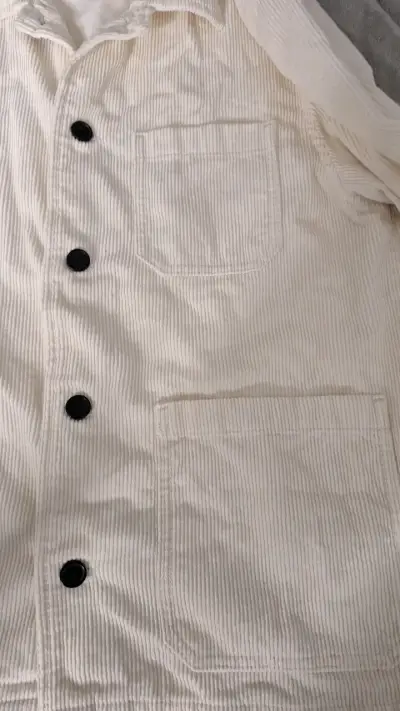 Chaqueta de pana blanca H&M para hombre - miniatura 5