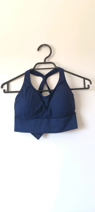 Top deportivo azul para mujer - miniatura 1