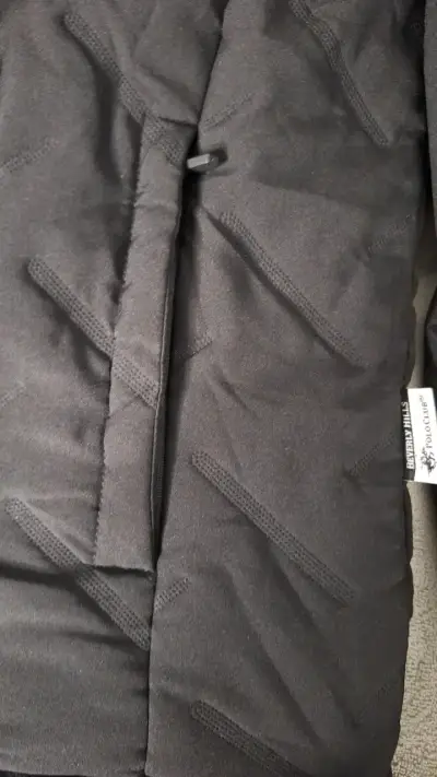 Chaqueta reversible negra y azul con logo bordado - miniatura 3