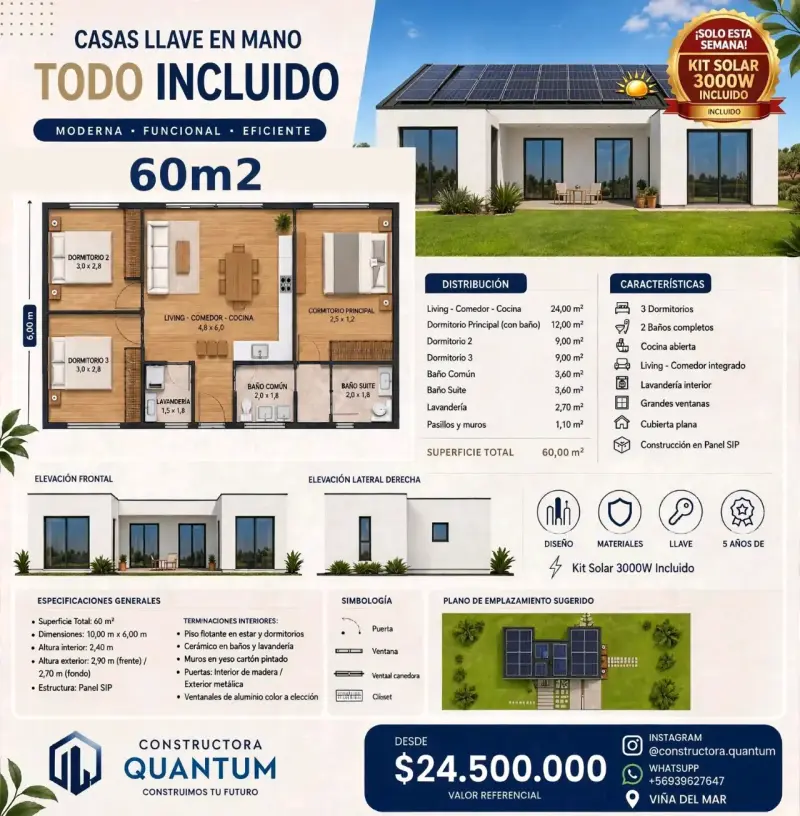 Construcción de Casas llave en mano todo Chile - 1