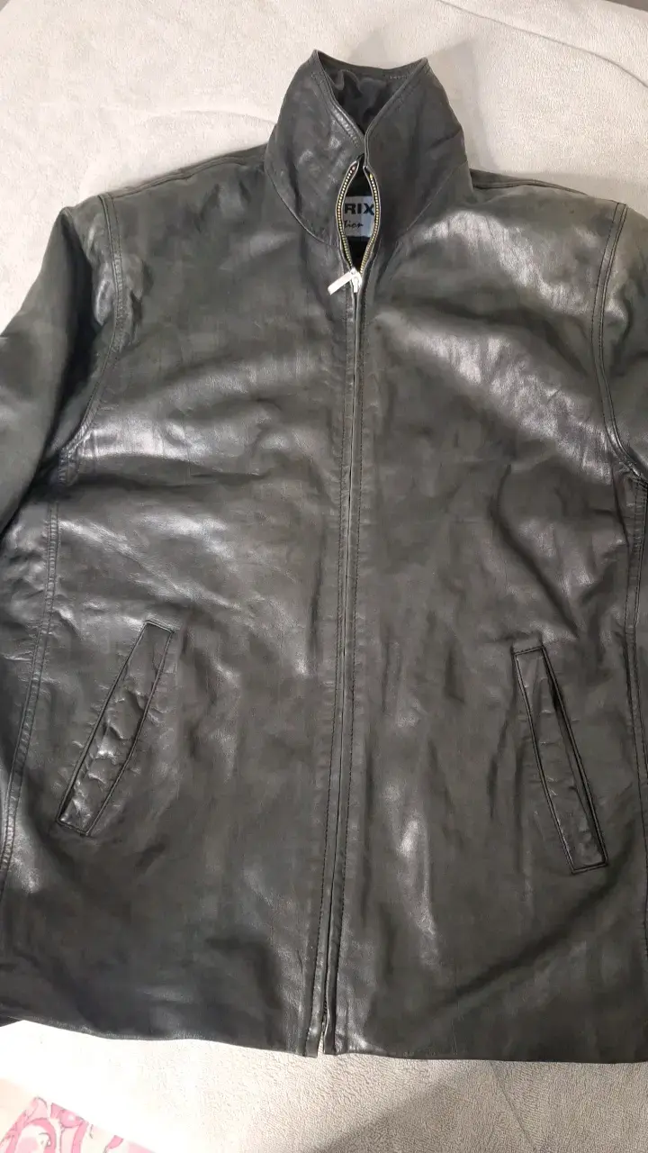 Chaqueta de cuero negra Matrix Collection - 2