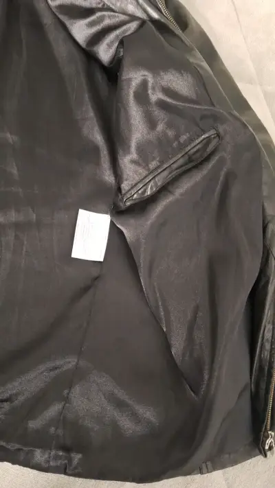 Chaqueta de cuero negra Matrix Collection - miniatura 4