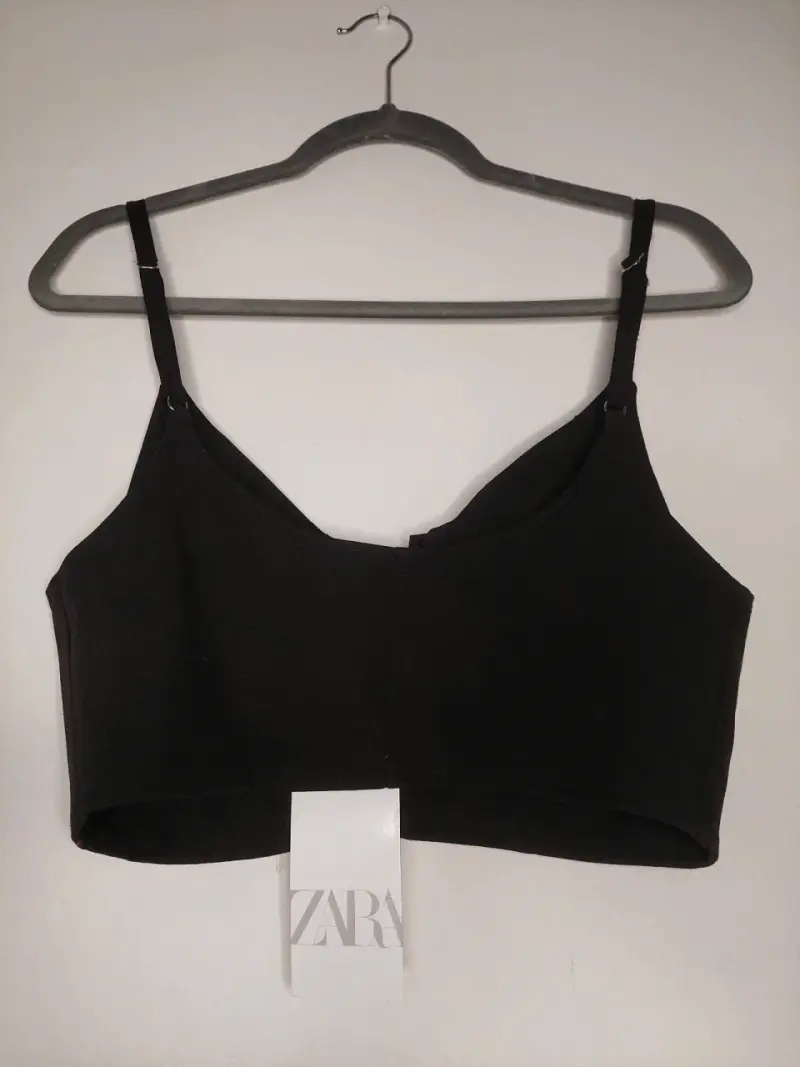 Top negro de tirantes Zara - 2