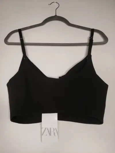 Top negro de tirantes Zara - miniatura 2