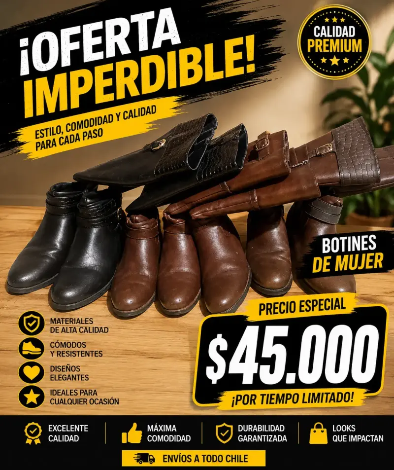 Botines de mujer 3 pares talla 39