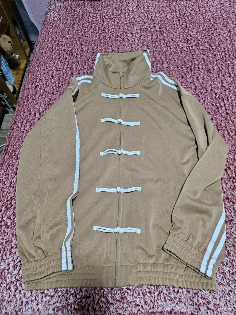 Chaqueta estilo chino beige - 1