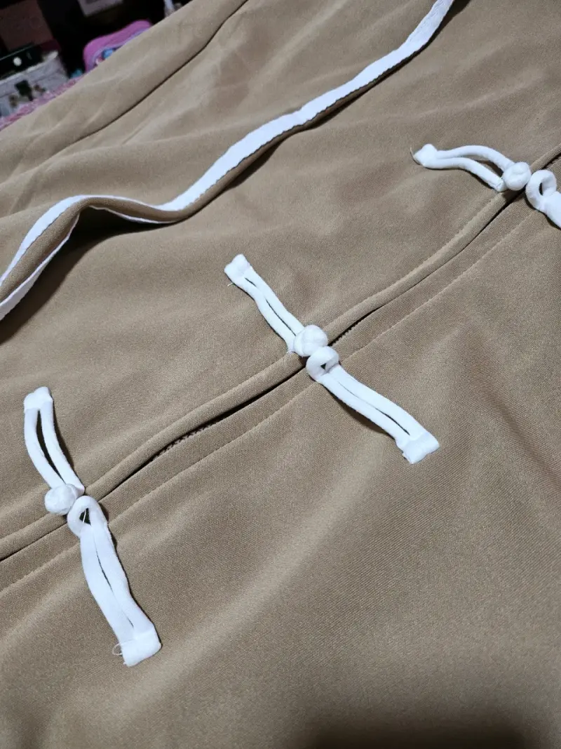Chaqueta estilo chino beige - 2