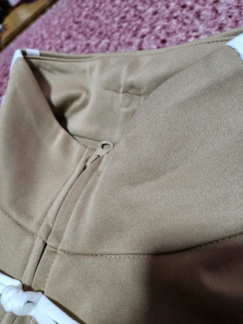 Chaqueta estilo chino beige - 3